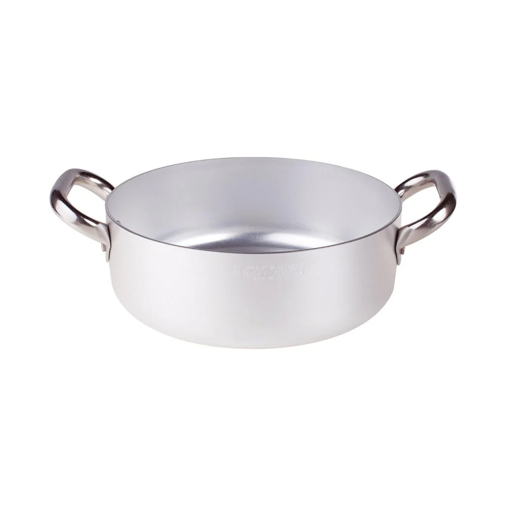 Alluminio 3mm Professionale Casseruola Bassa Con 2 Maniglie Inox - Image 18
