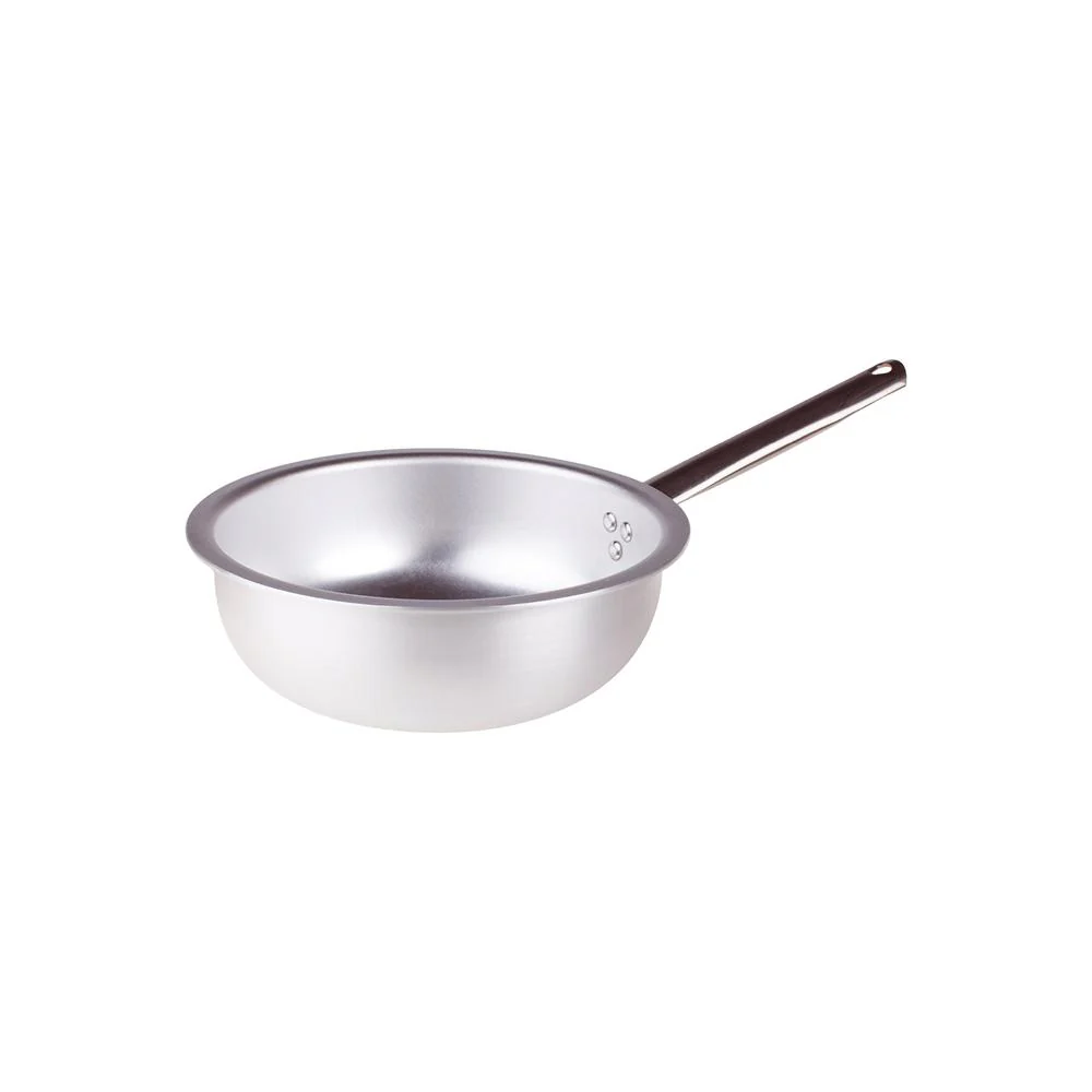 Alluminio 3mm Professionale Padella Alta Da Mantecatura Con Manico Tubolare Inox - Image 11