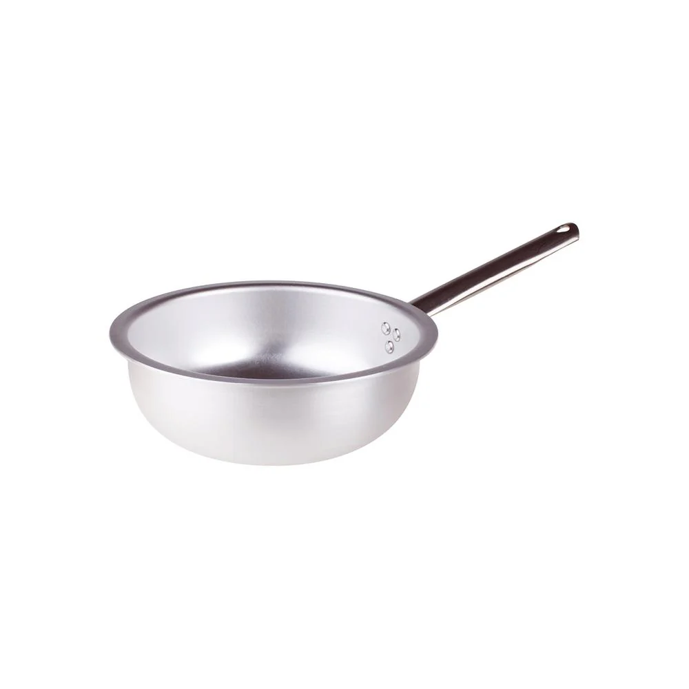Alluminio 3mm Professionale Padella Alta Da Mantecatura Con Manico Tubolare Inox - Image 12