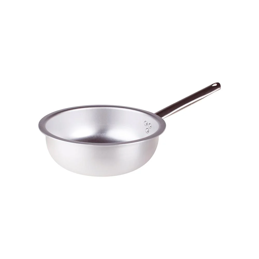 Alluminio 3mm Professionale Padella Alta Da Mantecatura Con Manico Tubolare Inox - Image 13