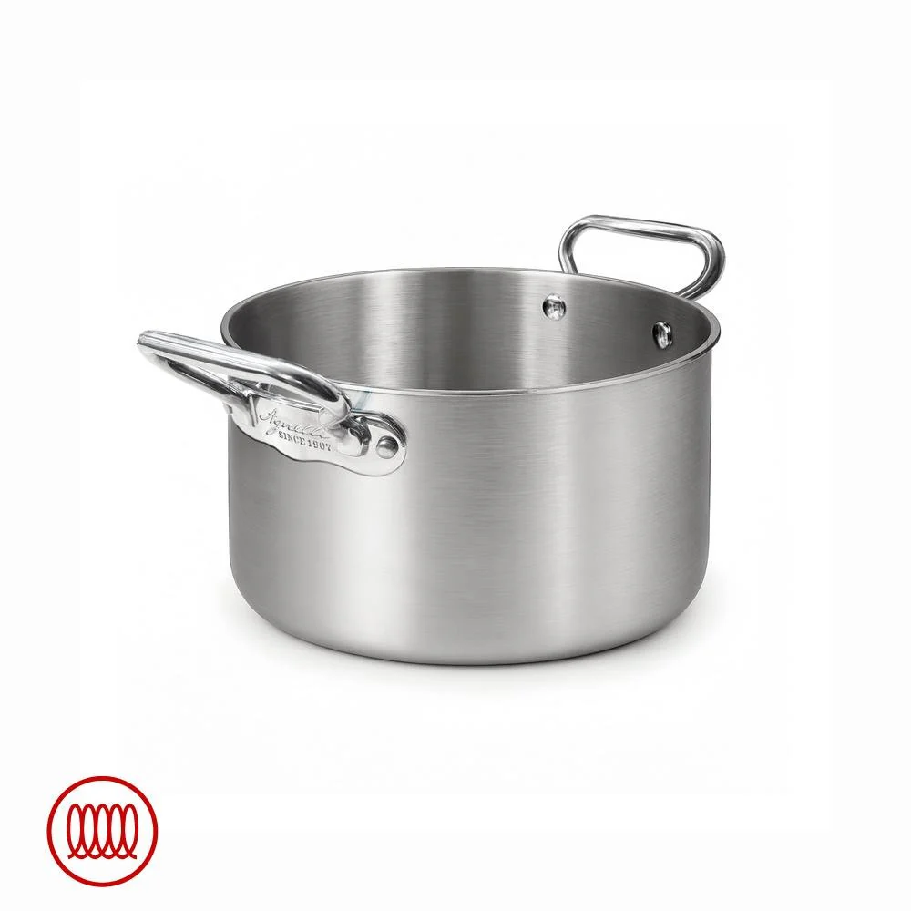 Alu-Inox 3-ply Casseruola Alta Induzione Con Due Maniglie In AluInox - Image 15