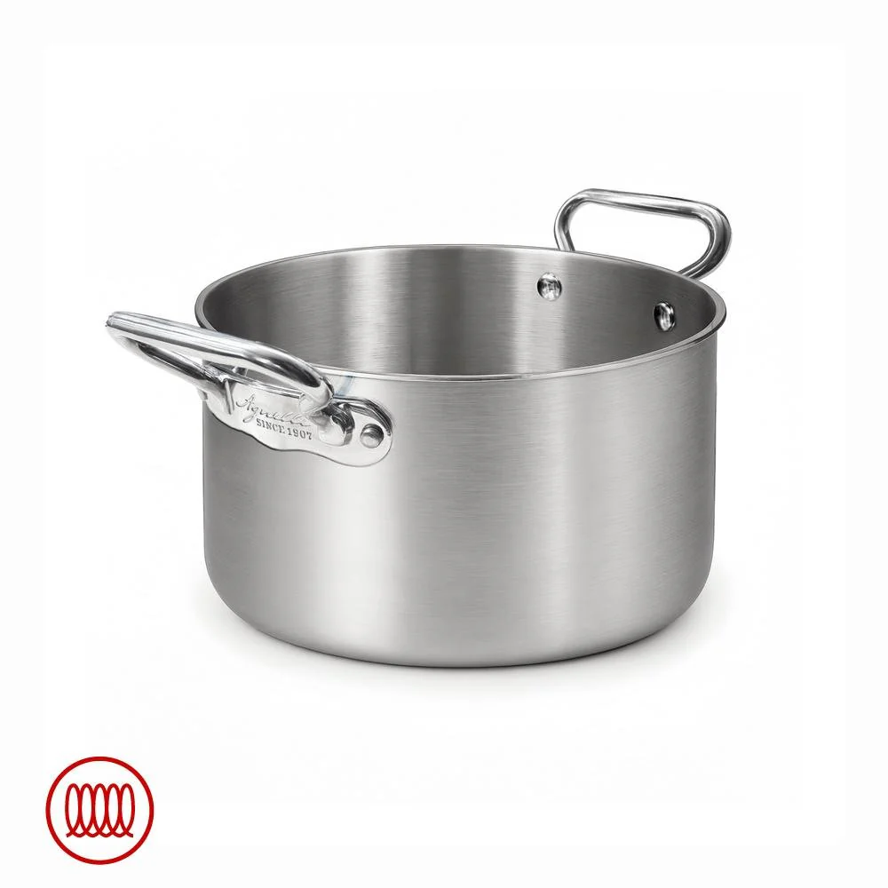 Alu-Inox 3-ply Casseruola Alta Induzione Con Due Maniglie In AluInox - Image 18