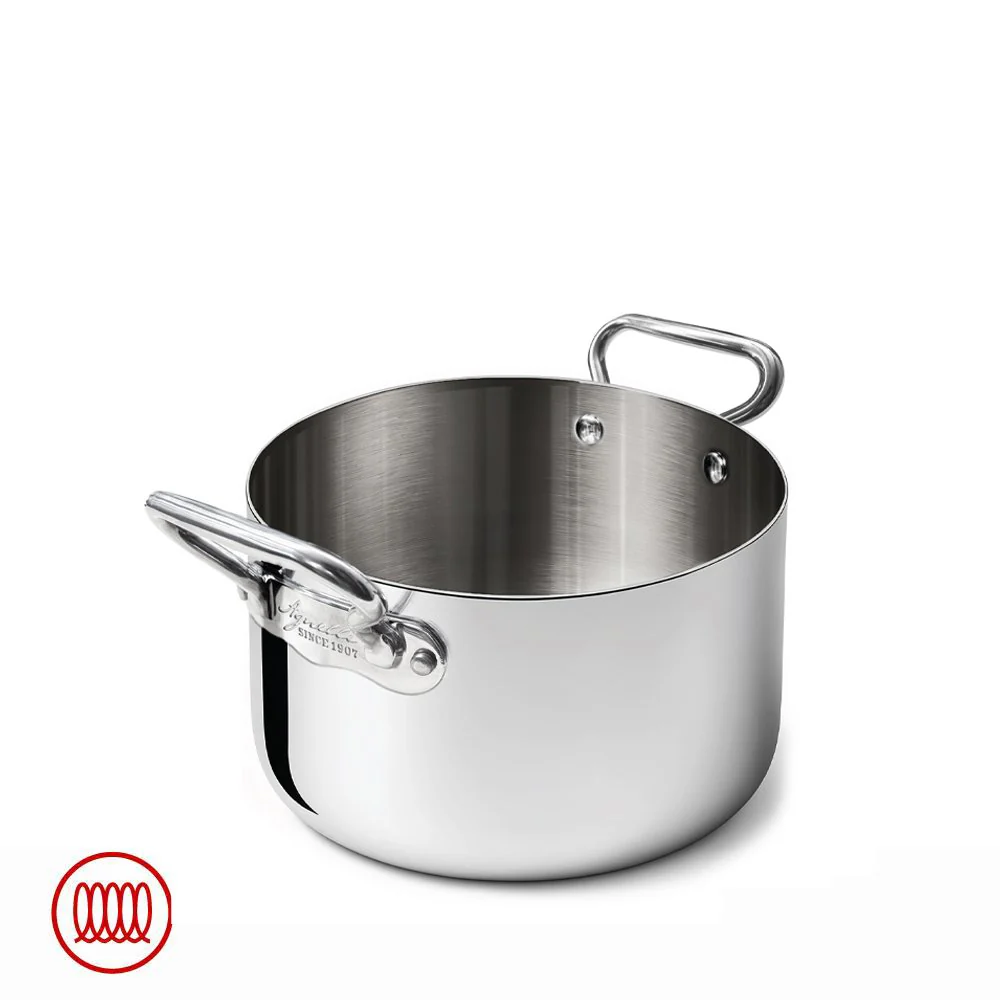 Alu-Inox 3-ply Casseruola Alta Induzione Con Due Maniglie In AluInox - Image 19
