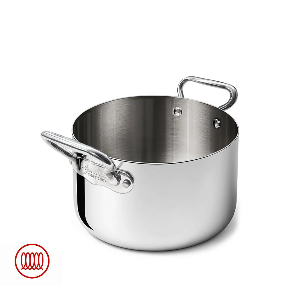 Alu-Inox 3-ply Casseruola Alta Induzione Con Due Maniglie In AluInox - Image 20