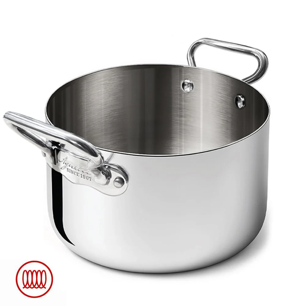 Alu-Inox 3-ply Casseruola Alta Induzione Con Due Maniglie In AluInox - Image 24