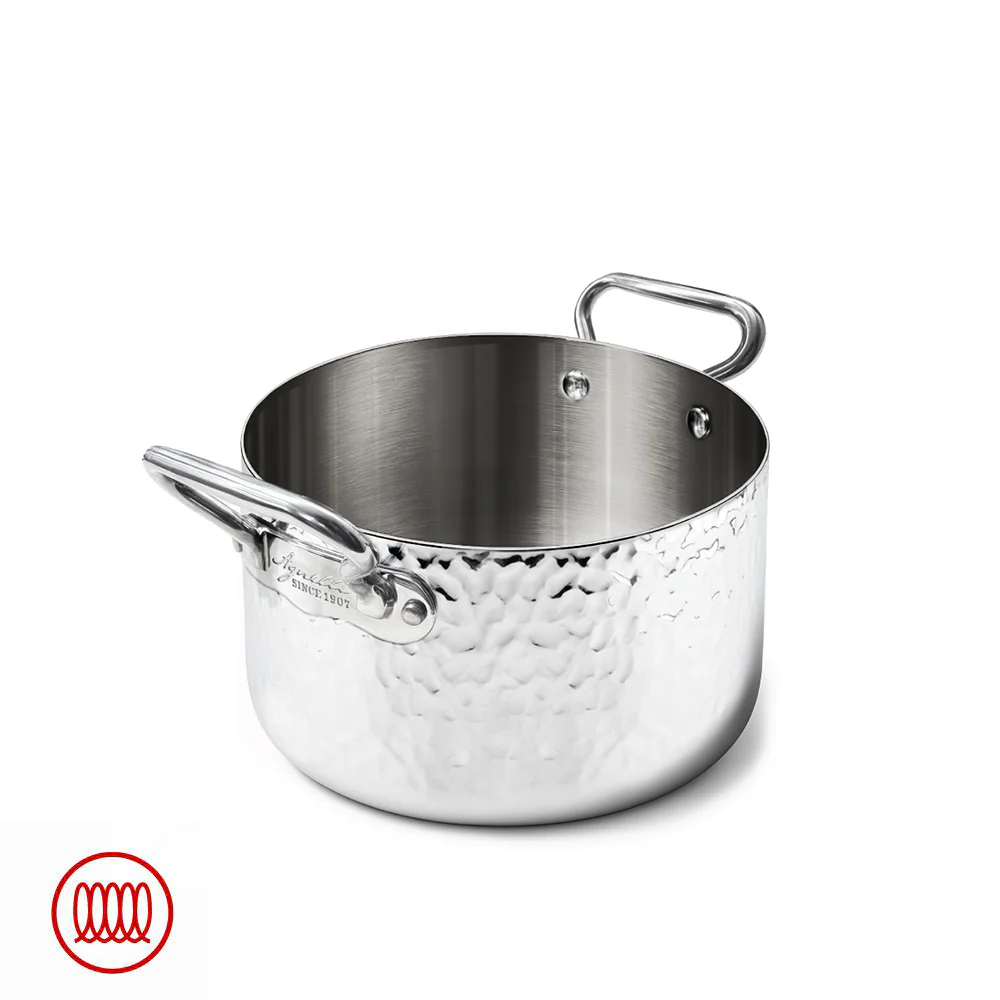 Alu-Inox 3-ply Casseruola Alta Induzione Con Due Maniglie In AluInox - Image 25