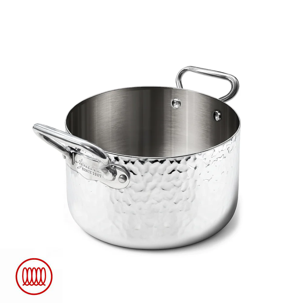 Alu-Inox 3-ply Casseruola Alta Induzione Con Due Maniglie In AluInox - Image 26