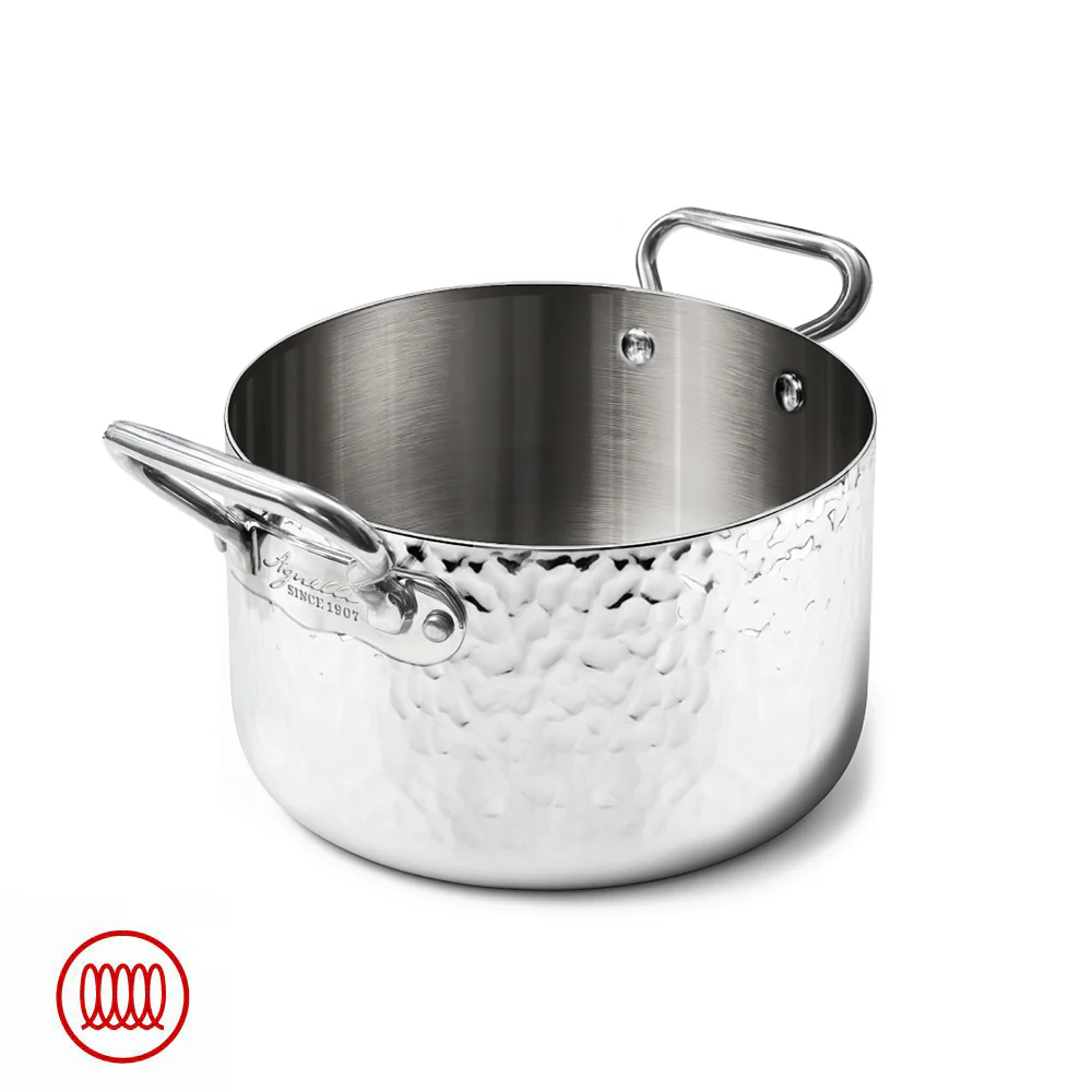 Alu-Inox 3-ply Casseruola Alta Induzione Con Due Maniglie In AluInox - Image 27