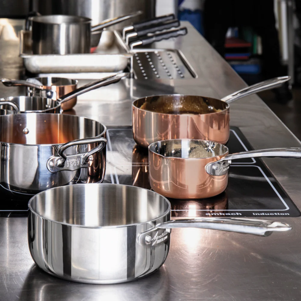 Alu-Inox 3-ply Casseruola Alta Induzione Con Manico Tubolare In AluInox - Image 6