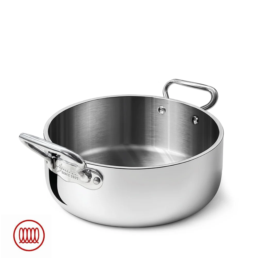 Alu-Inox 5-Ply Casseruola Bassa Con Manici 1907 In Alu-Inox - Image 2