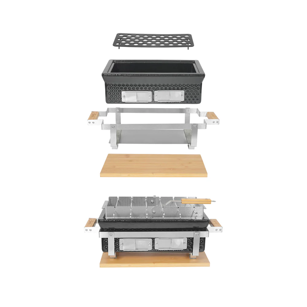 Hibachi  BBPro Barbecue da Tavolo Compatto Rettangolare - Image 2