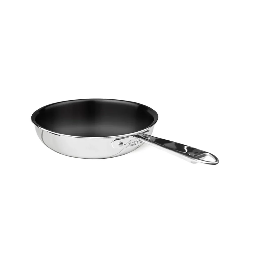 Non-Stick Alu-Inox Padella Alta Svasata Antiaderente In Alluminio Con Manico Inox - Image 2