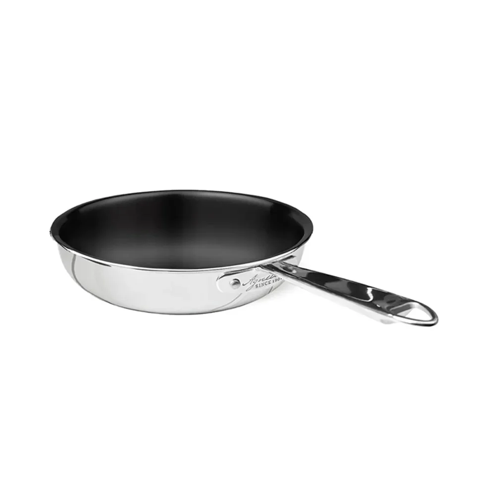 Non-Stick Alu-Inox Padella Alta Svasata Antiaderente In Alluminio Con Manico Inox - Image 3