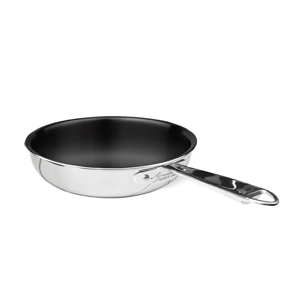 Non-Stick Alu-Inox Padella Alta Svasata Antiaderente In Alluminio Con Manico Inox - Image 4