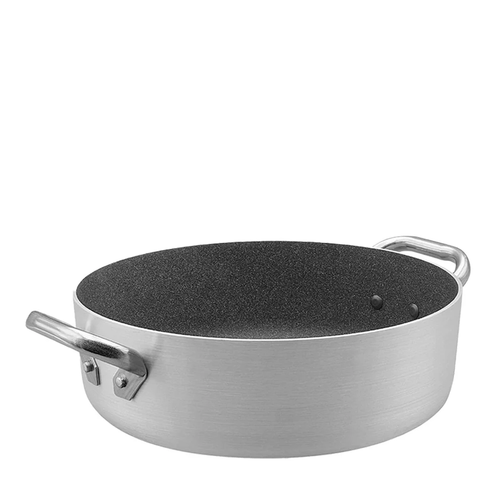 SharkSkin Casseruola Bassa In Alluminio Antiaderente Con 2 Maniglie Acciaio Inox - Image 4