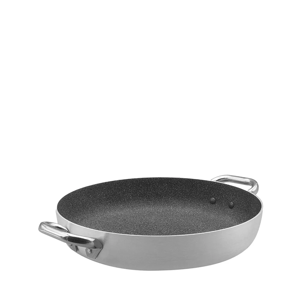 SharkSkin Tegame Basso In Alluminio Antiaderente Con 2 Maniglie Acciaio Inox - Image 2