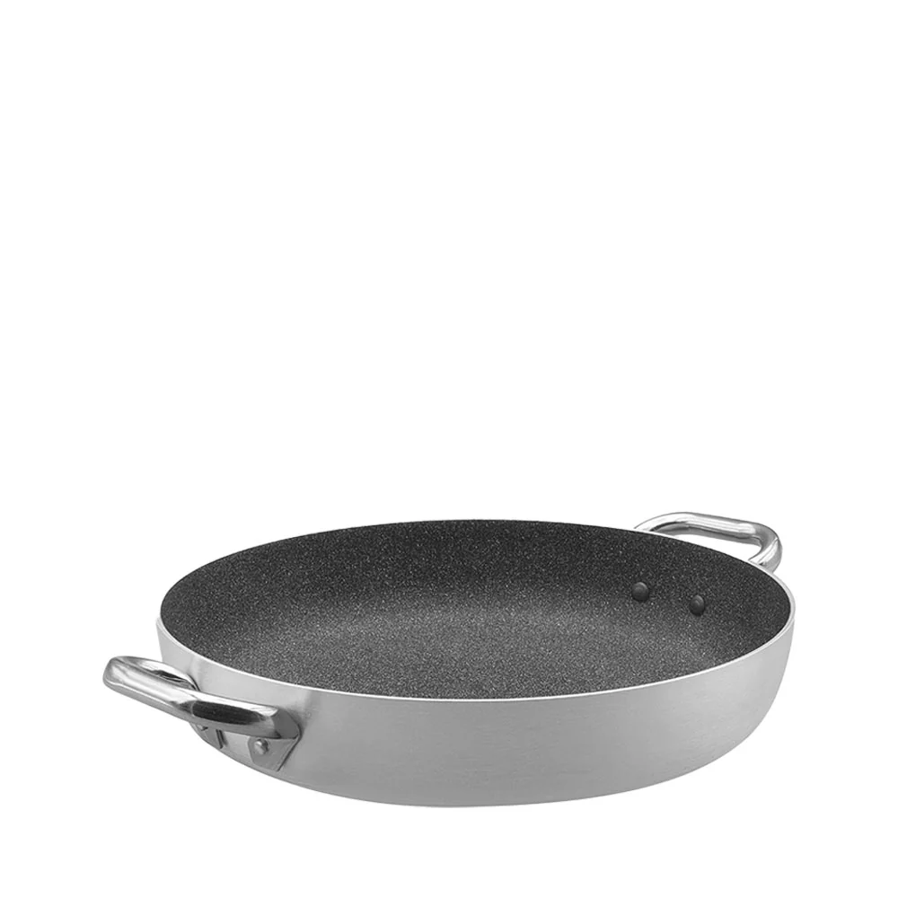 SharkSkin Tegame Basso In Alluminio Antiaderente Con 2 Maniglie Acciaio Inox - Image 3