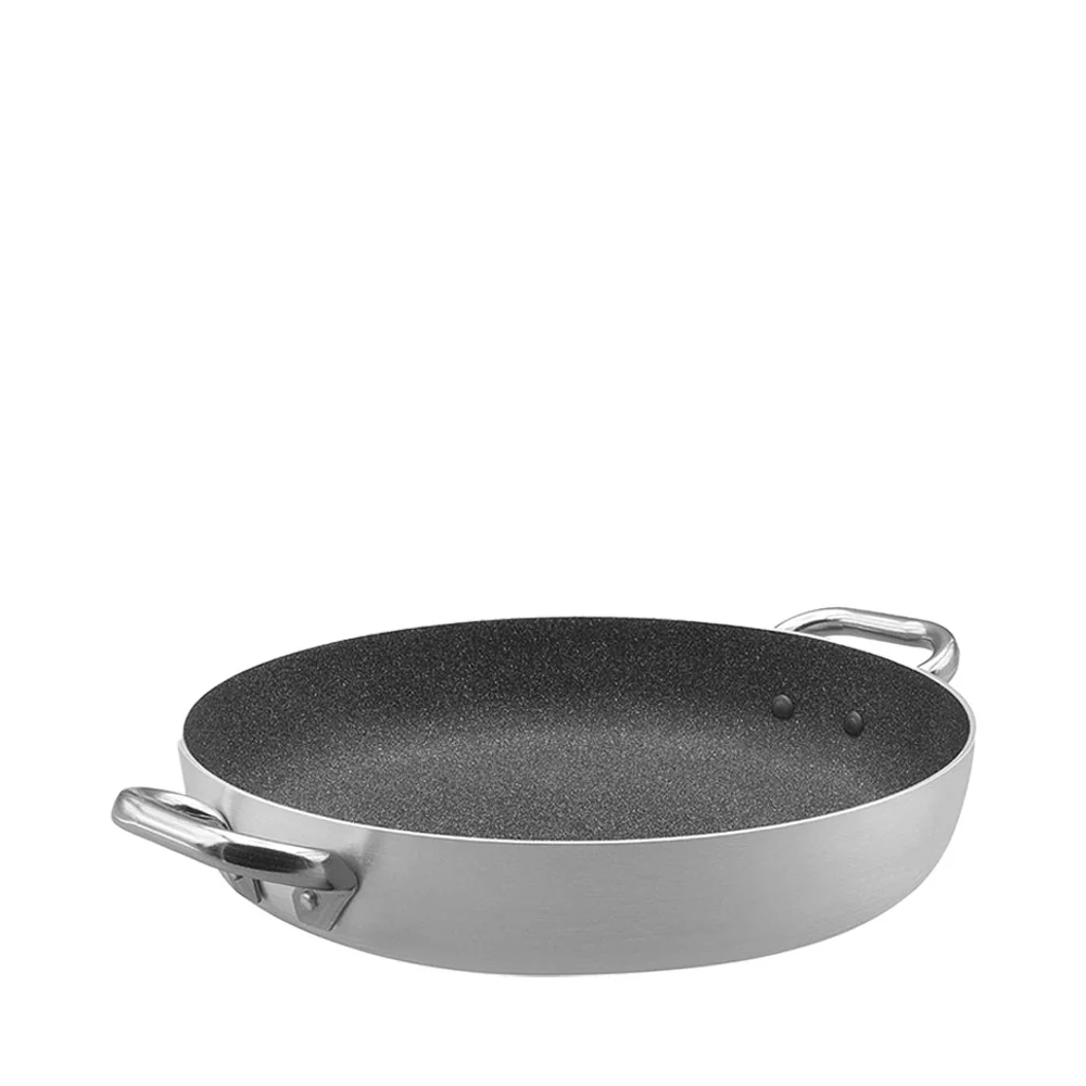 SharkSkin Tegame Basso In Alluminio Antiaderente Con 2 Maniglie Acciaio Inox - Image 4