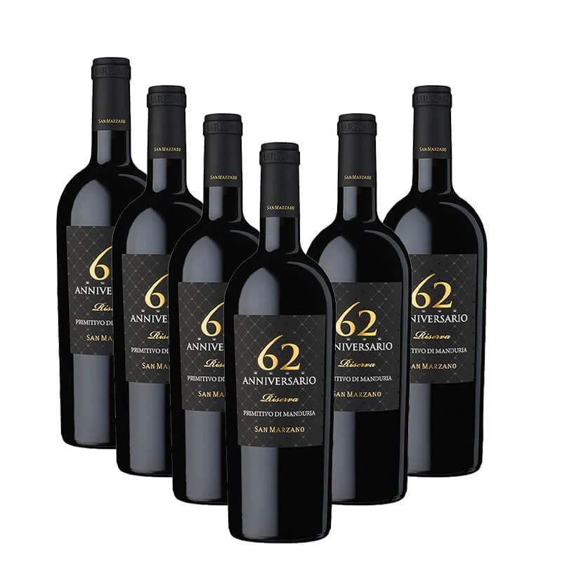 Anniversario 62 Primitivo Di Manduria DOC 2018 Cantine San Marzano - Image 2
