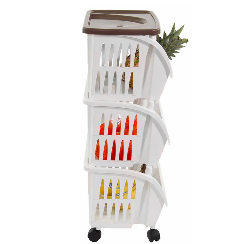 Tidy Carrello Portaoggetti Con Ruote e Vassoio In Plastica - Set 3 Pz - Image 5