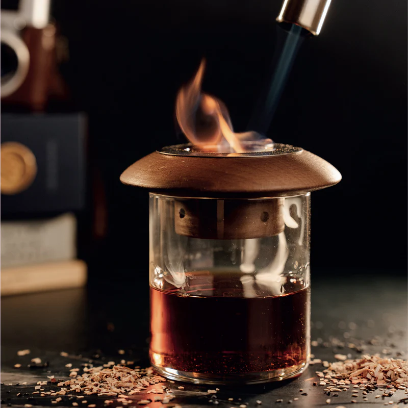 Whisky Smoker Affumicatore In Legno Con Filtro In Acciaio - Image 2