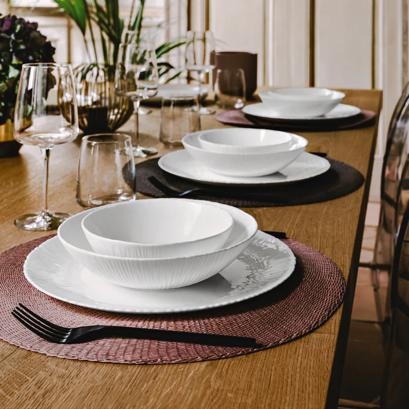Coconut Servizio Piatti In Vetro Opale - Set 18 Pz - Image 2