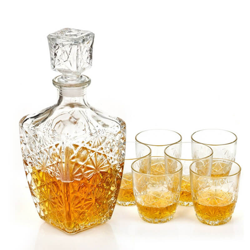 Dedalo Set Whisky in Vetro - Set 7 Pezzi