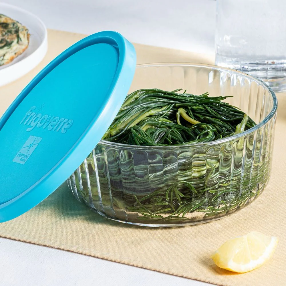 Frigoverre Brillante Set Contenitore Per Alimenti Rotondo In Vetro - Set 2 Pz - Image 2