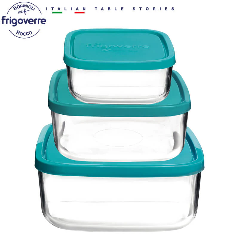 Frigoverre Classic Contenitore Per Alimenti Quadrato - Set 3 Pz - Image 2