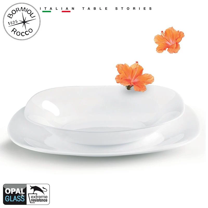 Parma Servizio Piatti In Vetro Opale - Set 19 Pz - Image 3