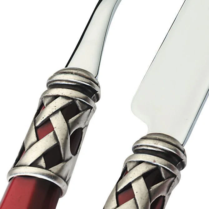 Aladdin Servizio Posate Ghiera Argentata Acciaio Inox e Acrilico - Set 24 Pz - Image 10