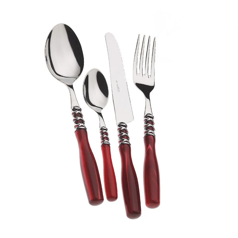 Arianna Servizio Posate Ghiera Cromata Acciaio Inox - Set 24 Pz - Image 4