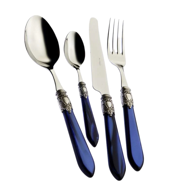 Oxford Servizio Posate Ghiera Argentata Acciaio Inox - Set 24 Pz - Image 5