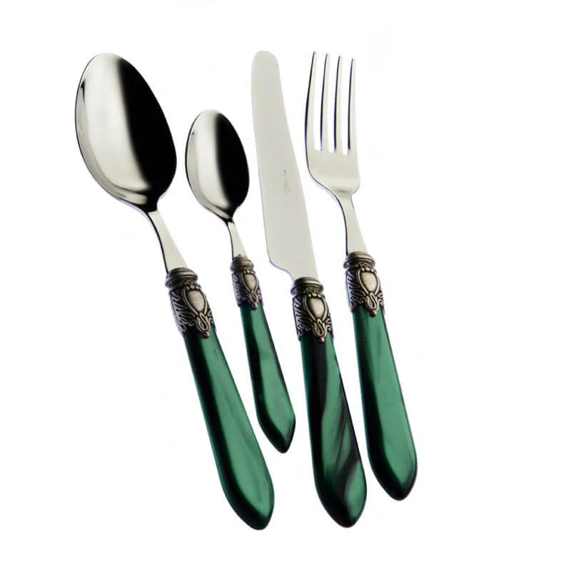 Oxford Servizio Posate Ghiera Argentata Acciaio Inox - Set 24 Pz - Image 7