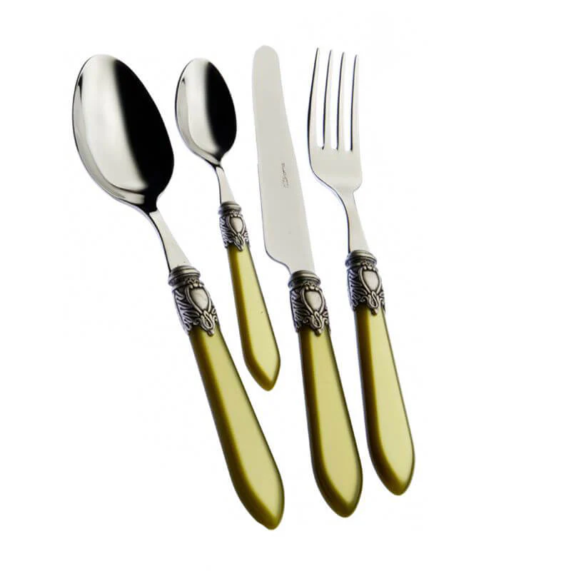 Oxford Servizio Posate Ghiera Argentata Acciaio Inox - Set 24 Pz - Image 8