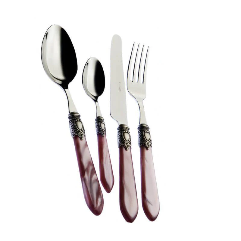 Oxford Servizio Posate Ghiera Argentata Acciaio Inox - Set 24 Pz - Image 9