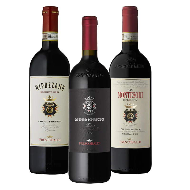 Castello Di Nipozzano Degustazione Cantina Frescobaldi - Set 3 Bottiglie