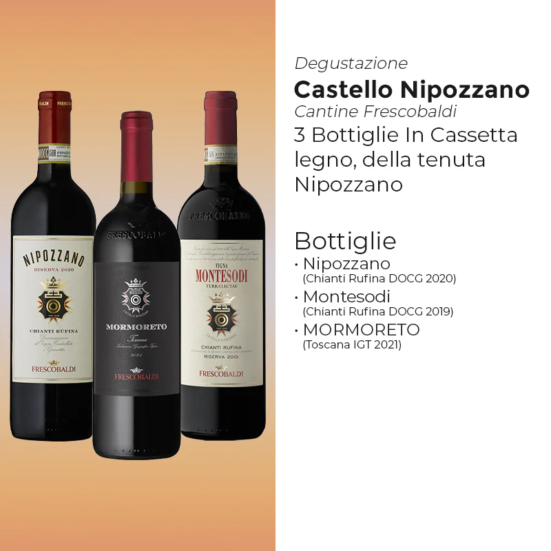 Castello Di Nipozzano Degustazione Cantina Frescobaldi - Set 3 Bottiglie - Image 2