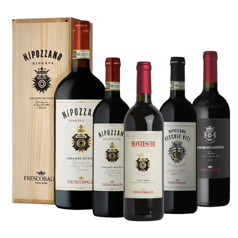 Castello Di Nipozzano Degustazione Cantina Frescobaldi  - Set 5 Bottiglie