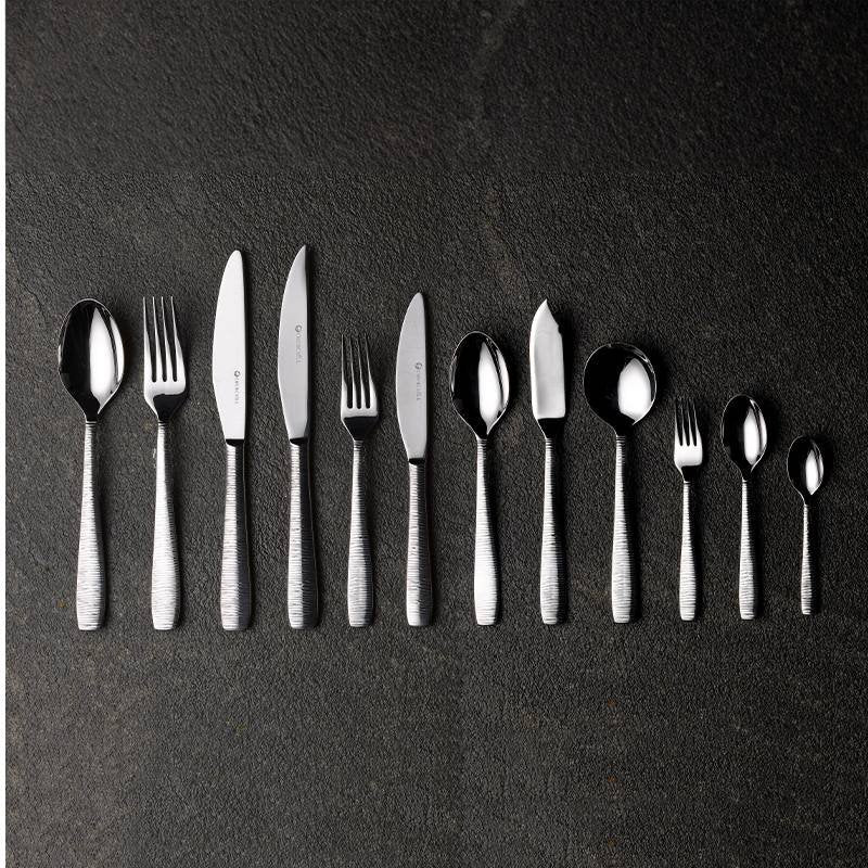 Bamboo Forchetta Frutta In Acciaio Inox - Set 12 Pz - Image 2