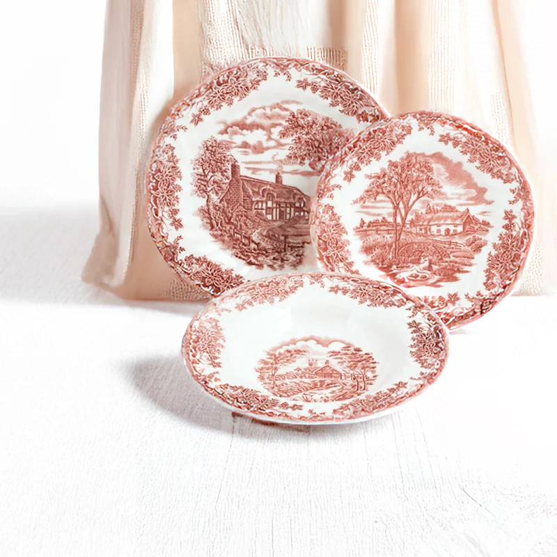 James Sadler & Sons Brookpink Servizio Piatti In Terracotta - Set 18 Pz - Image 2