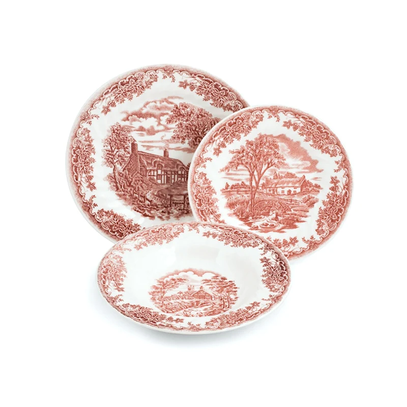 James Sadler & Sons Brookpink Servizio Piatti In Terracotta - Set 18 Pz - Image 4