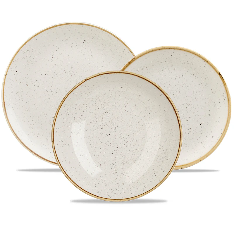 Stonecast Servizio Piatti In Porcellana Vetrificata - Set 12 Pz