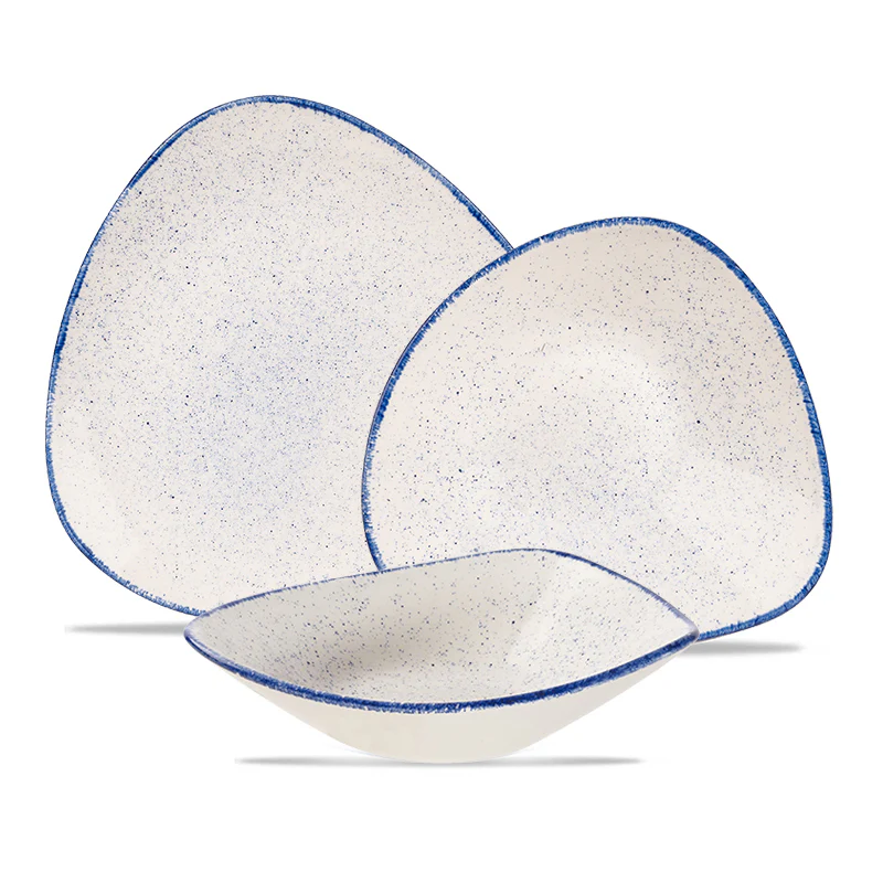 Stonecast Servizio Piatti Triangolare In Porcellana Vetrificata - Set 12 Pz - Image 28