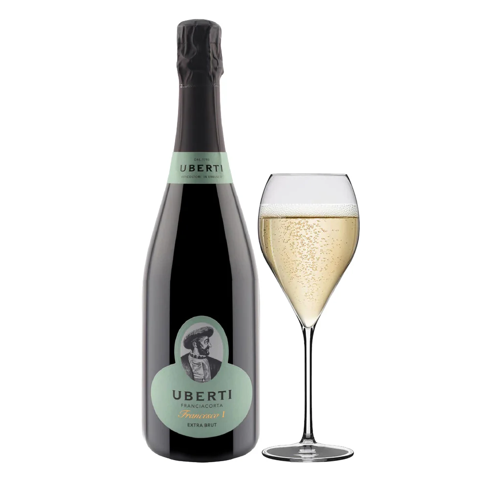 Francesco I Franciacorta DOCG Uberti + 6 Calici Rastal Franciacorta - Image 2
