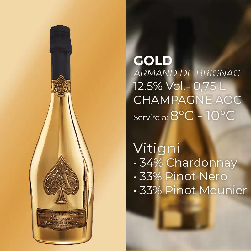 Gold Champagne AOC Armand De Brignac - Image 2