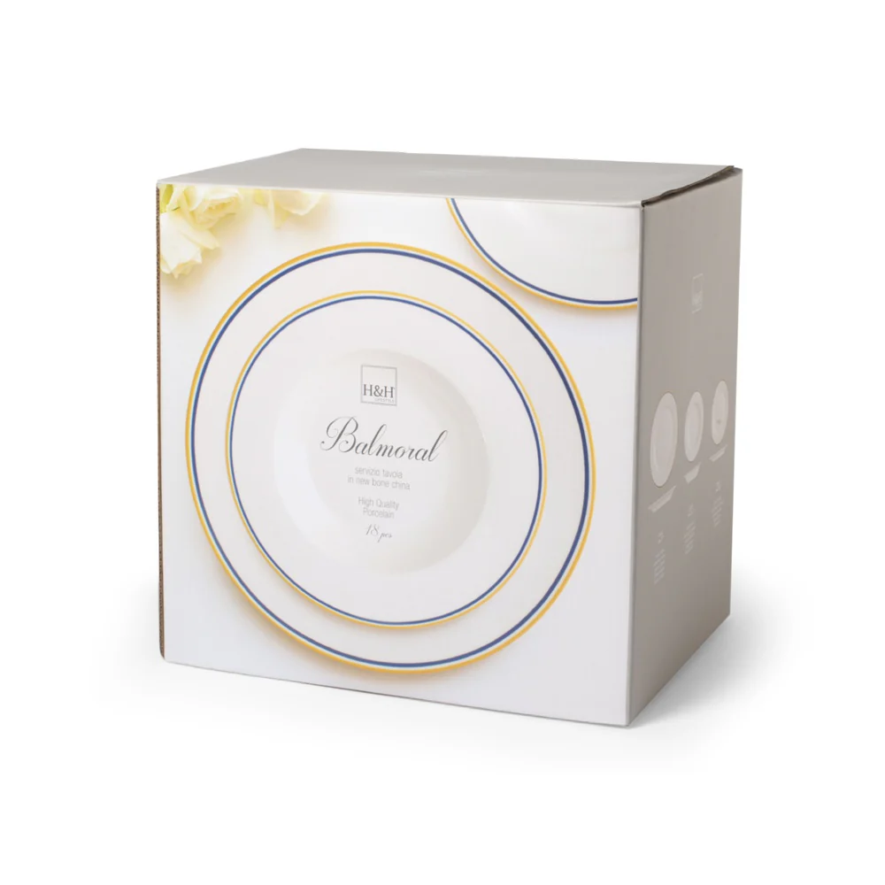 Balmoral Servizio Piatti In New Bone China - Set 18 Pz - Image 2
