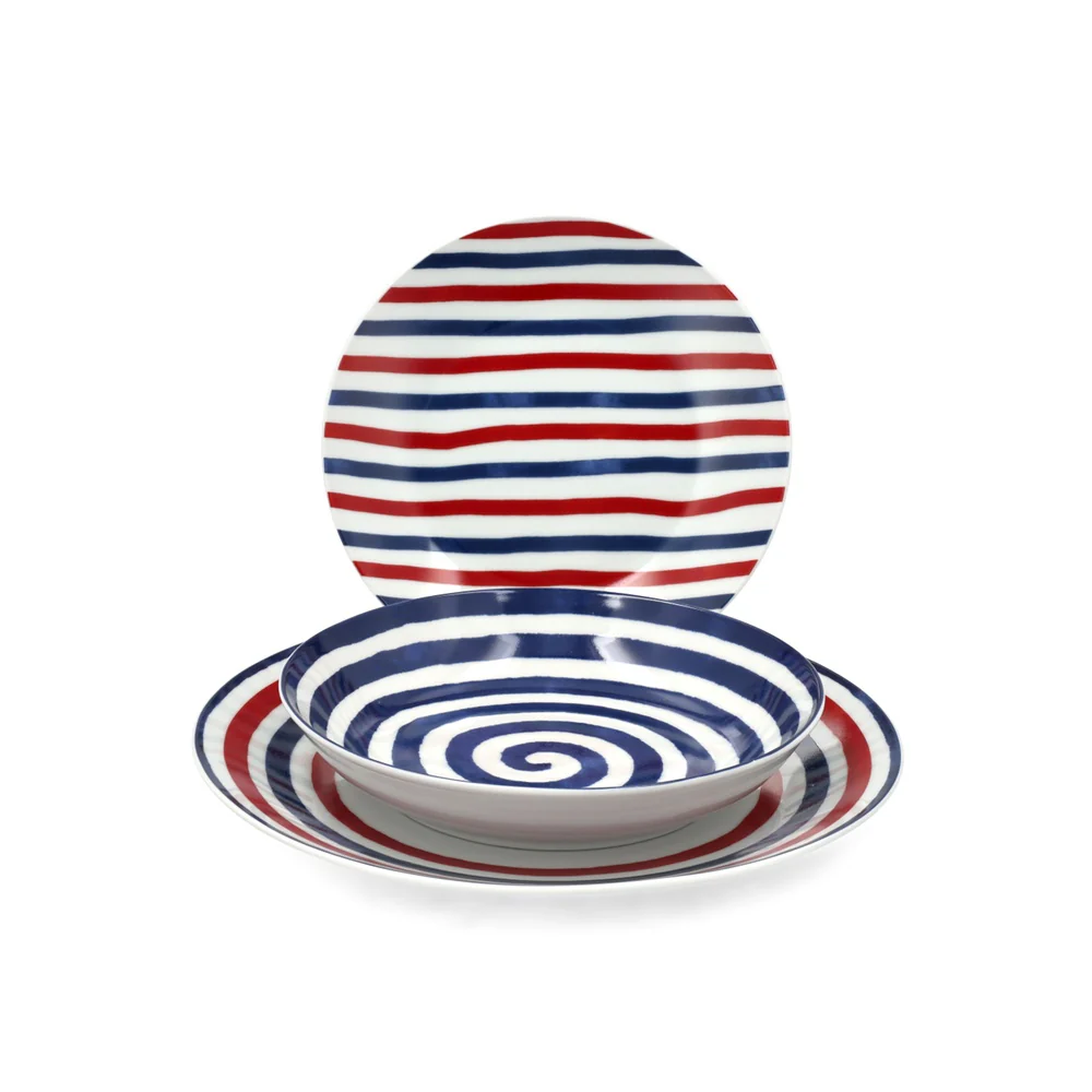 Coupe Graphic Servizio Piatti In Porcellana - Set 18 Pz - Image 3
