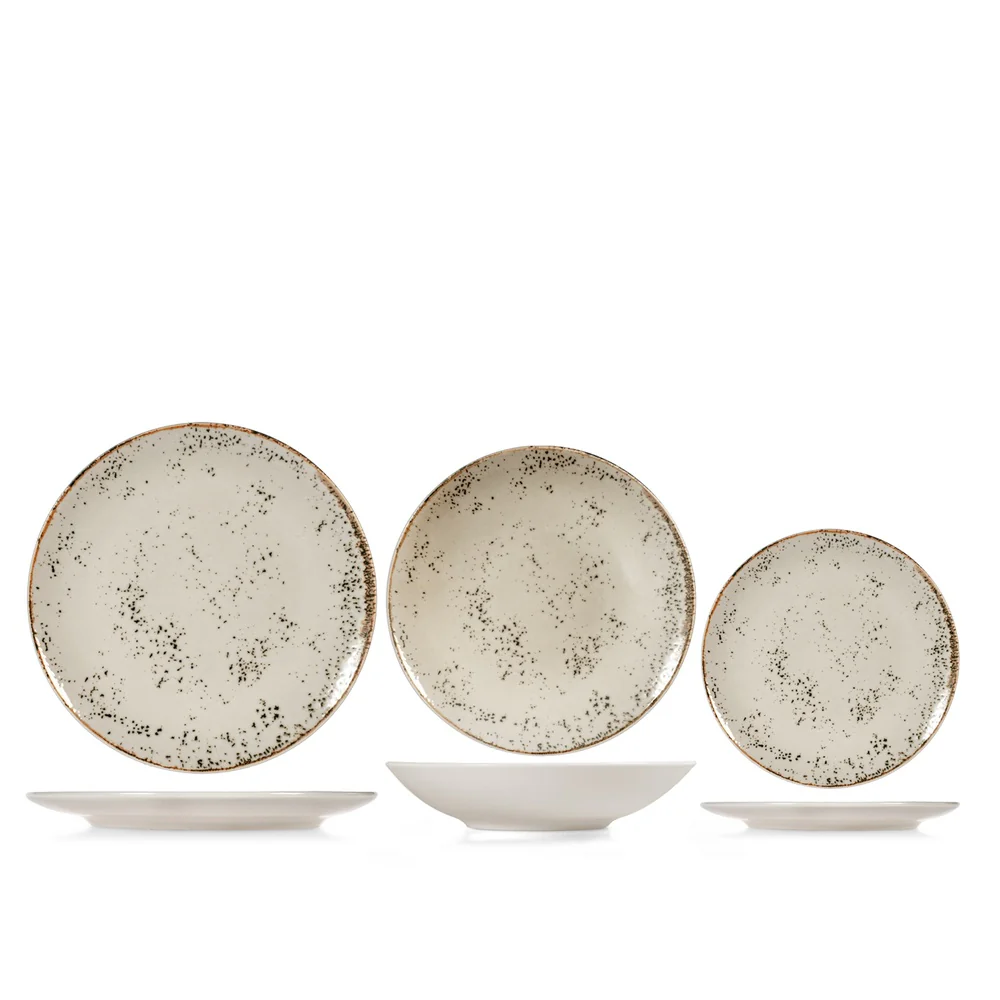 Coupe Planet Servizio Piatti In Stoneware - Set 18 Pz - Image 4
