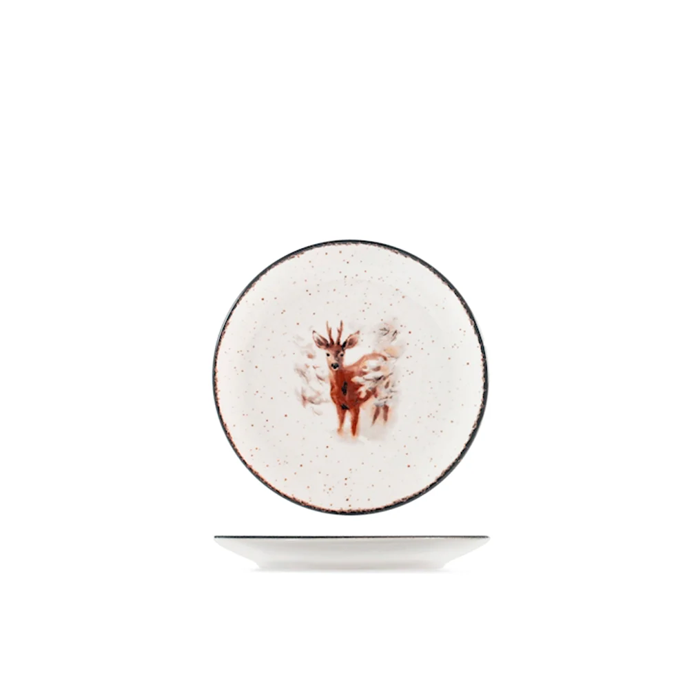 Fairytale Charm Servizio Piatti Con Decoro Natalizio In Stoneware Set 18 Pz - Image 3